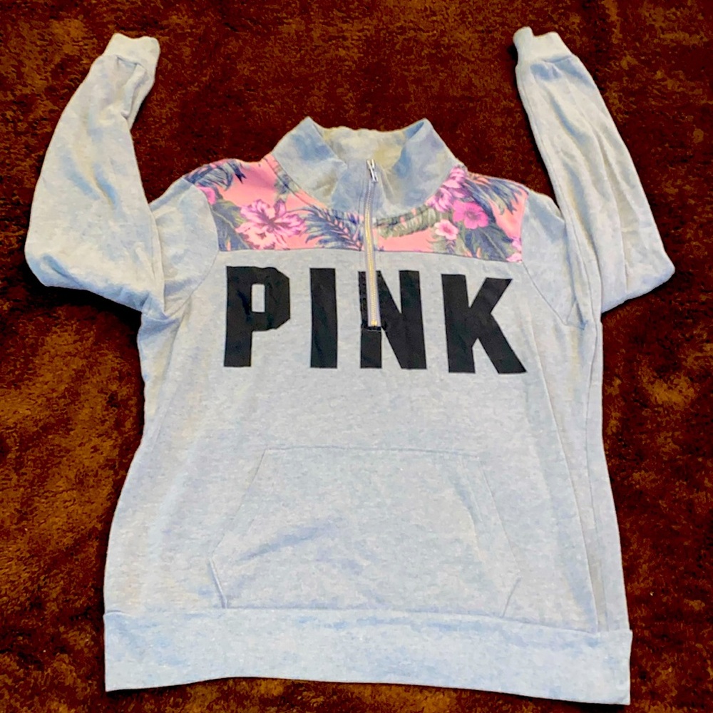 PINK 3/4 zip Pullover
